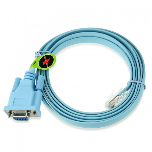 Cisco Compatible CAB-CONSOLE-RJ45, RJ45 Male to DB9 Female 6ft Console Cable 72-3383-01