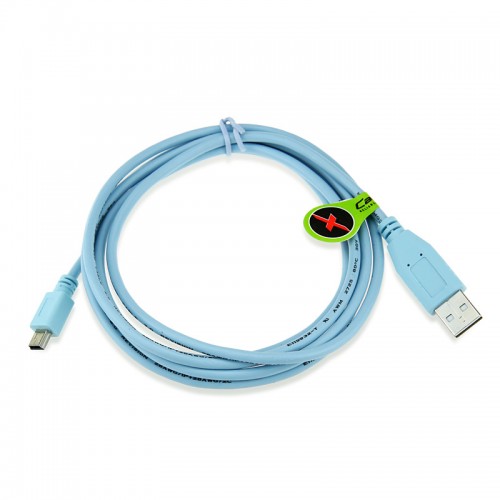 Cisco Compatible CAB-CONSOLE-USB, USB Type A Male to Mini B Male 6ft Console Cable 37-1090-01