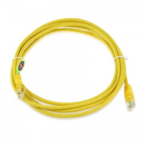 Cisco Compatible CAB-ETH-S-RJ45, Ethernet Straight-Through RJ-45 Yellow Cable, 2M