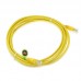 Cisco Compatible CAB-ETH-S-RJ45, Ethernet Straight-Through RJ-45 Yellow Cable, 2M