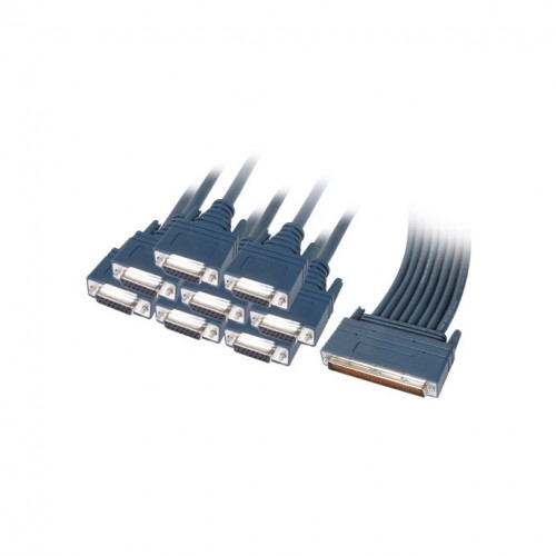 Cisco Compatible CAB-OCT-X21-FC, 8 Lead Octal Cable and 8 Female X21 DCE Connectors