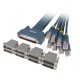 Cisco Compatible CAB-OCTAL-KIT, CAB-OCTAL-ASYNC Cable and 8 RJ45 to DB25 Male Adapters
