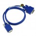 Cisco Compatible CAB-SS-6026X-1, Smart Serial Male DCE to LFH60 Male DTE 1ft Crossover Cable