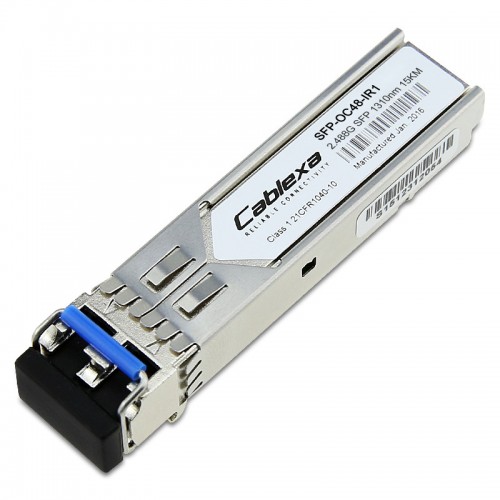 Cisco Compatible SFP-OC48-IR1 OC-48c/STM-16 pluggable intermediate-reach (15 km) transceiver module, 1310-nm wavelength, LC connector 