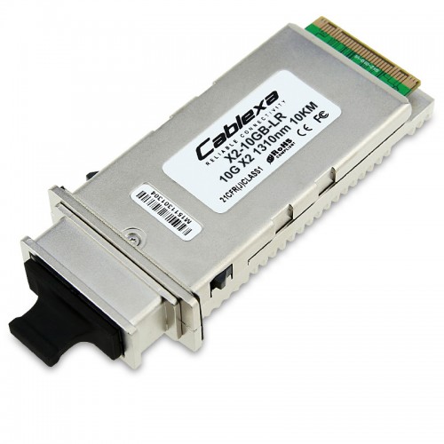 Cisco Compatible X2-10GB-LR 10GBASE-LR X2 transceiver module for SMF, 1310-nm wavelength, 10km, SC duplex connector 