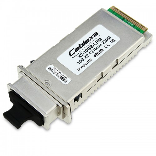 Cisco Compatible X2-10GB-LRM 10GBASE-LRM X2 transceiver module for MMF, 1310-nm wavelength, 220m, SC duplex connector 