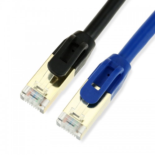 Cablexa Cat7 Snagless / Molded Boot SSTP Round Patch Cable with Gold Plated Connector