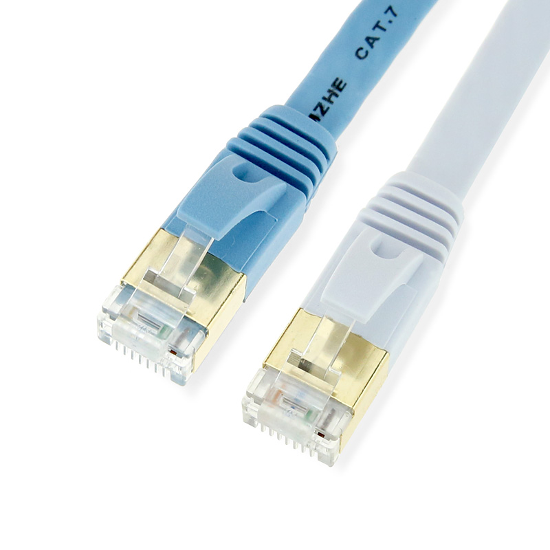 20M 60FT CAT7 SSTP LAN Ethernet Cable CAT6A 10Gbps 26AWG Silver Plated  600MHz 