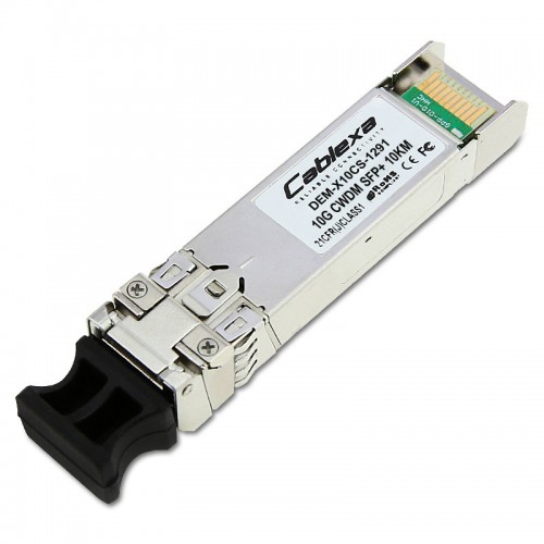 D-Link Compatible DEM-X10CS-1291, 10G SFP+ CWDM transceiver for single-mode fiber optic cable (wavelength 1291nm, up to 10 km)