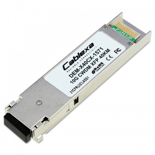 D-Link Compatible DEM-X40CX-1571, 10G XFP CWDM transceiver for single-mode fiber optic cable (wavelength 1571nm, up to 40 km)