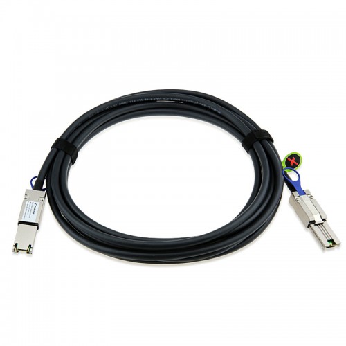 Mini-SAS (SFF-8088) to Mini-SAS (SFF-8088) Cable, 5 Meter