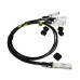 QSFP+ to 4 SFP+ Breakout Copper Cable, 1 Meter, Passive