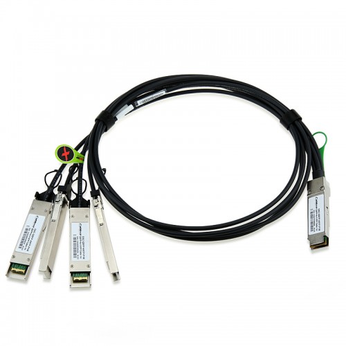 QSFP+ to 4 XFP Breakout Copper Cable, 1 Meter, Passive