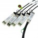 QSFP+ to 4 XFP Breakout Copper Cable, 1 Meter, Passive