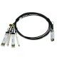 QSFP+ to 4 XFP Breakout Copper Cable, 0.5 Meter, Passive
