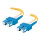 Dell Compatible 1m SC-SC 9/125 OS1 Duplex Single-Mode PVC Fiber Optic Cable 20808 - Yellow - patch cable - 3.3 ft - yellow