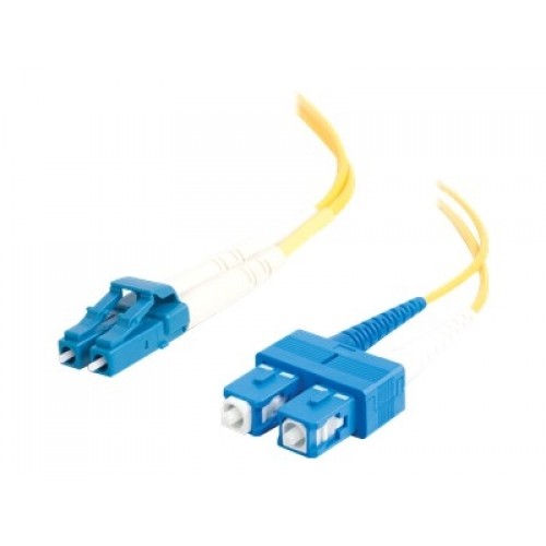 Dell Compatible 5m LC-SC 9/125 OS1 Duplex Single-Mode PVC Fiber Optic Cable 28950 - Yellow - patch cable - 16.4 ft - yellow