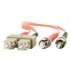 Dell Compatible SC-ST 50/125 OM2 Duplex Multimode PVC Fiber Optic Cable 37416 - patch cable - 6.6 ft - orange