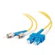 Dell Compatible 10m SC-ST 9/125 OS1 Duplex Single-Mode PVC Fiber Optic Cable 13479 - Yellow - patch cable - 33 ft - yellow