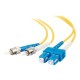 Dell Compatible 3m SC-ST 9/125 OS1 Duplex Single-Mode PVC Fiber Optic Cable 13478 - Yellow - patch cable - 10 ft - yellow