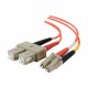 Dell Compatible LC-SC 50/125 OM2 Duplex Multimode Fiber Optic Cable 11044 - patch cable - 10 ft - orange