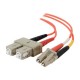 Dell Compatible LC-SC 50/125 OM2 Duplex Multimode PVC Fiber Optic Cable 33023 - patch cable - 33 ft - orange