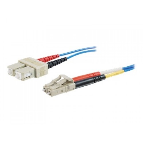 Dell Compatible LC-SC 62.5/125 OM1 Duplex Multimode PVC Fiber Optic Cable 37226 - patch cable - 3.3 ft - blue