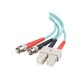 Dell Compatible 3m SC-ST 10Gb 50/125 OM3 Duplex Multimode PVC Fiber Optic Cable 36113 - Aqua - patch cable - 10 ft - aqua