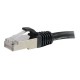Dell Compatible 25ft Cat6 Snagless Shielded (STP) Ethernet Network Patch Cable 00822 - Black - patch cable - 25 ft - black