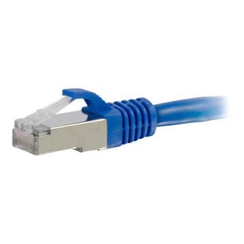 Dell Compatible Cat6a Snagless Shielded (STP) Network Patch Cable 00672 - patch cable - 1 ft - blue