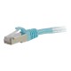 Dell Compatible Cat6a Snagless Shielded (STP) Network Patch Cable 00741 - patch cable - 2 ft - aqua