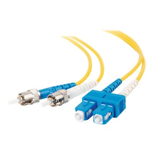 Dell Compatible 20m SC-ST 9/125 OS1 Duplex Single-Mode PVC Fiber Optic Cable 37499 - Yellow - patch cable - 66 ft - yellow