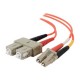 Dell Compatible LC-SC 62.5/125 OM1 Duplex Multimode Fiber Optic Cable 11116 - patch cable - 10 ft - orange