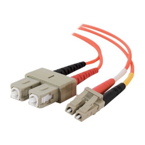 Dell Compatible LC-SC 62.5/125 OM1 Duplex Multimode Fiber Optic Cable 11123 - patch cable - 30 ft - orange