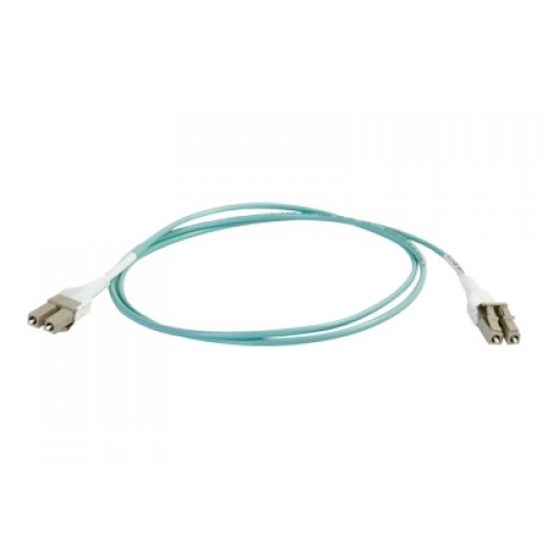 Dell Compatible 5m LC Uniboot 10Gb 50/125 OM3 Duplex Multimode PVC Fiber Optic Cable 01016 - Aqua - patch cable - 16.4 ft - aqua