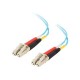 Dell Compatible 0.5m LC-LC 10Gb 50/125 OM3 Duplex Multimode PVC Fiber Optic Cable 01110 - Aqua - fiber optic cable - 1.6 ft - aqua
