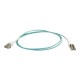 Dell Compatible 1m LC Uniboot 10Gb 50/125 OM3 Duplex Multimode PVC Fiber Optic Cable 01012 - Aqua - patch cable - 3.3 ft - aqua