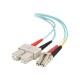 Dell Compatible 7m LC-SC 10Gb 50/125 OM3 Duplex Multimode PVC Fiber Optic Cable 01126 - Aqua - fiber optic cable - 23 ft - aqua
