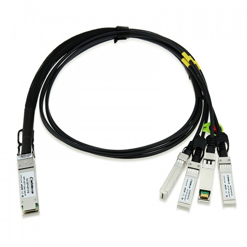 Extreme Compatible 10202, 1m QSFP+ to 4xSFP+ fanout, 30 AWG