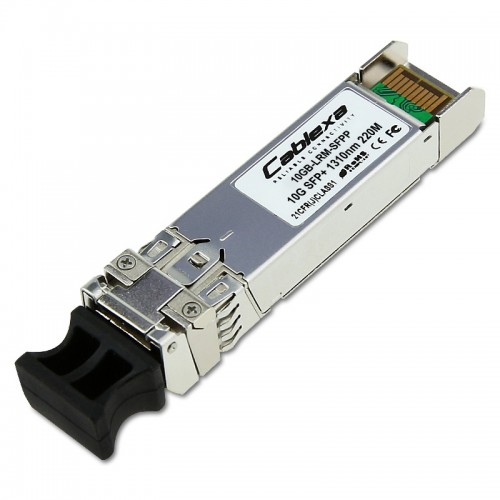 Extreme Compatible 10GB-LRM-SFPP, 10 Gb, 10GBASE-LRM, IEEE 802.3 MM, 1310 nm Short Wave Length, 220 m, LC SFP+