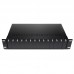 2U 14-slot Rack-mount Media Converter Chassis for Unmanaged Standalone Media Converters, Dual Power Supply