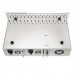 2U 17-slot Rack-mount Media Converter Chassis for Media Converter Modules, Dual Power Supply, With 1 SNMP Management Card
