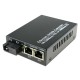 Single Fiber Fast Ethernet Standalone WDM / BiDi Fiber Media Converter, 1-port Fiber & 2-port RJ45, Tx:1310nm/Rx:1550nm, Singlemode, 20km