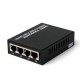 Single Fiber Fast Ethernet Standalone WDM / BiDi Fiber Media Converter, 1-port Fiber & 4-port RJ45, Tx:1490nm/Rx:1550nm, Singlemode, 80km