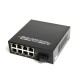 Single Fiber Fast Ethernet Standalone WDM / BiDi Fiber Media Converter, 1-port Fiber & 8-port RJ45, Tx:1490nm/Rx:1550nm, Singlemode, 80km