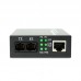 Dual Fiber 10/100Base-TX to 100Base-ZX Fast Ethernet Standalone Fiber Media Converter, 1-port Fiber & 1-port RJ45, 1550nm Singlemode, 80km