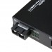Dual Fiber 10/100Base-TX to 100Base-FX Fast Ethernet Standalone Fiber Media Converter, 1-port Fiber & 4-port RJ45, 1310nm Multimode, 2km