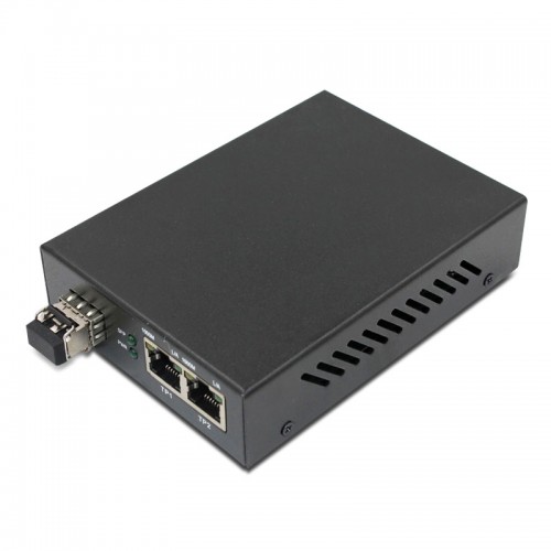 1-port FE SFP & 2-port 10/100Base-T RJ45 Fast Ethernet Switch / SFP Media Converter