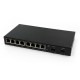2-port FE SFP & 8-port 10/100Base-T RJ45 Fast Ethernet Switch / SFP Media Converter