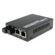 Single Fiber Gigabit Ethernet WDM / BiDi Fiber Media Converter, 1-port Fiber & 2-port RJ45, Tx:1550nm/Rx:1310nm, Singlemode, 20km